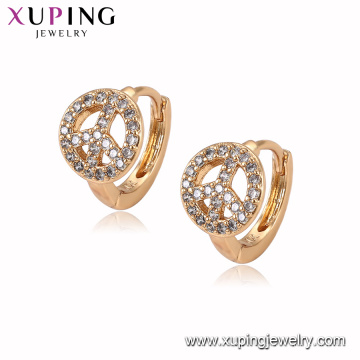 94940 En gros de bonne qualité top design bijoux en laiton matériel huggies boucles d&#39;oreilles pour les femmes